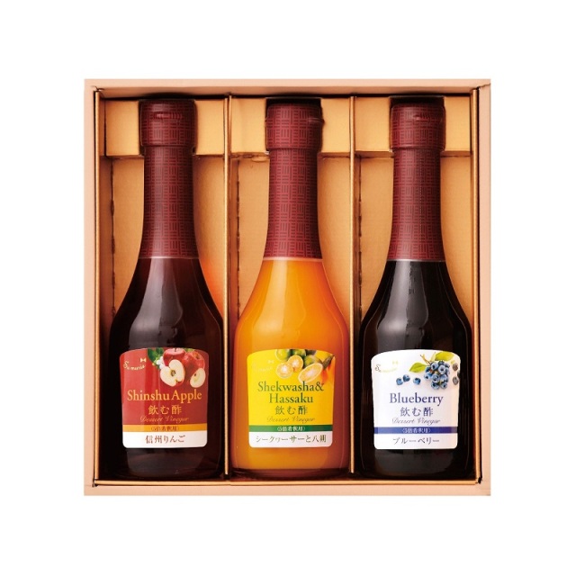 Su飲む酢・デザートビネガー 250ml×3本ギフト　信州りんご